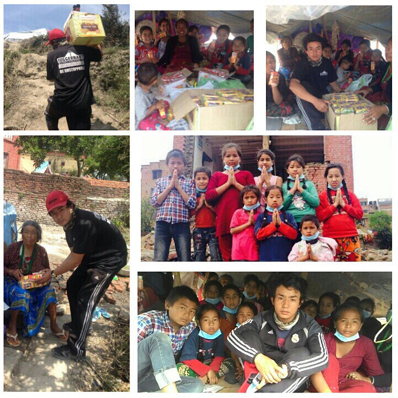 Rabindra volunteering in Nepali community